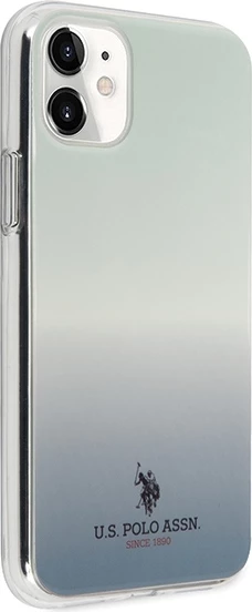 Ovitek za telefon iPhone 11, vzorec Gradient, moder, U.S. Polo Assn. USHCN61TRDGLB
