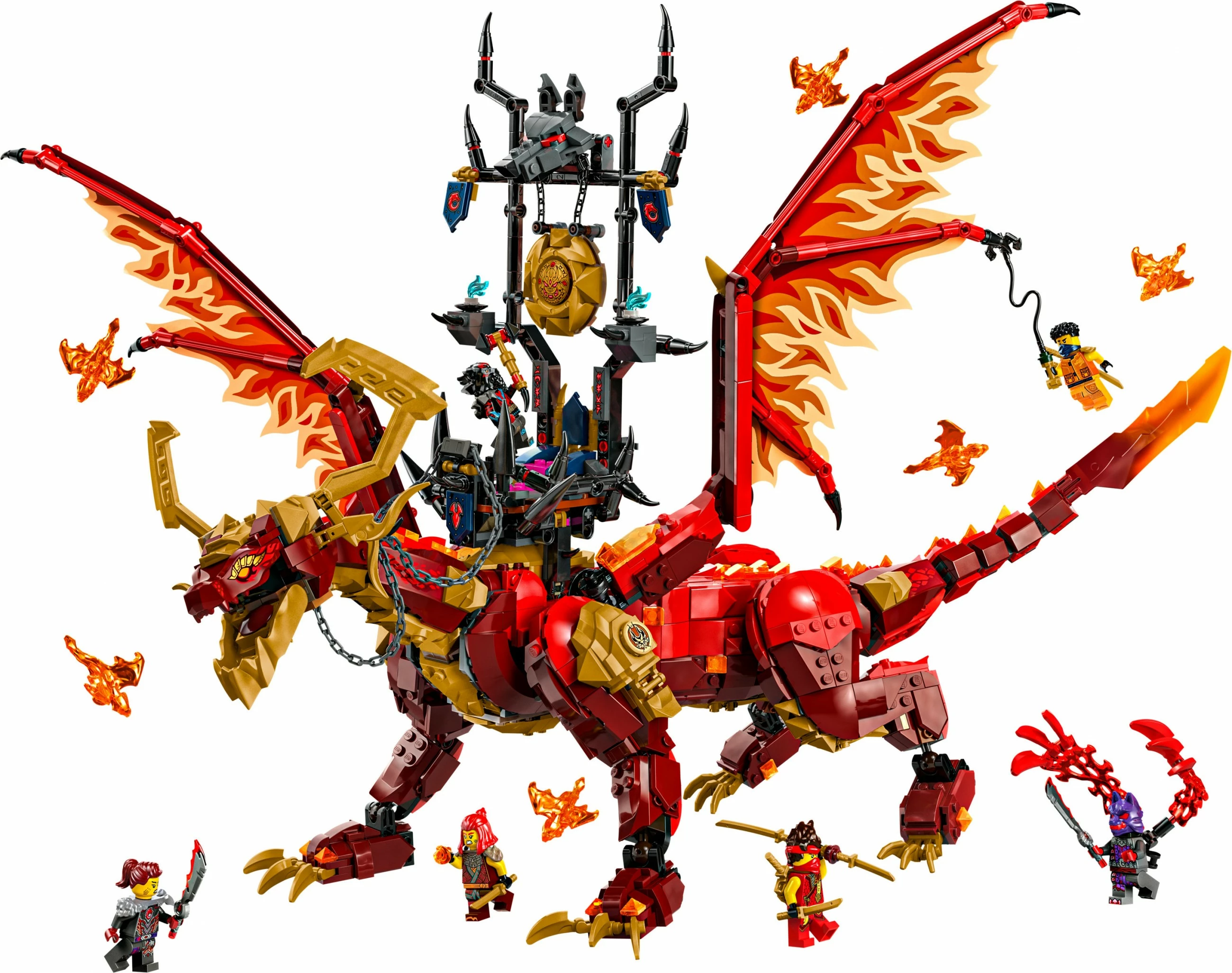 Set za gradnjo Ninjago Quelldrache der Bewegung, LEGO 71822, večbarven