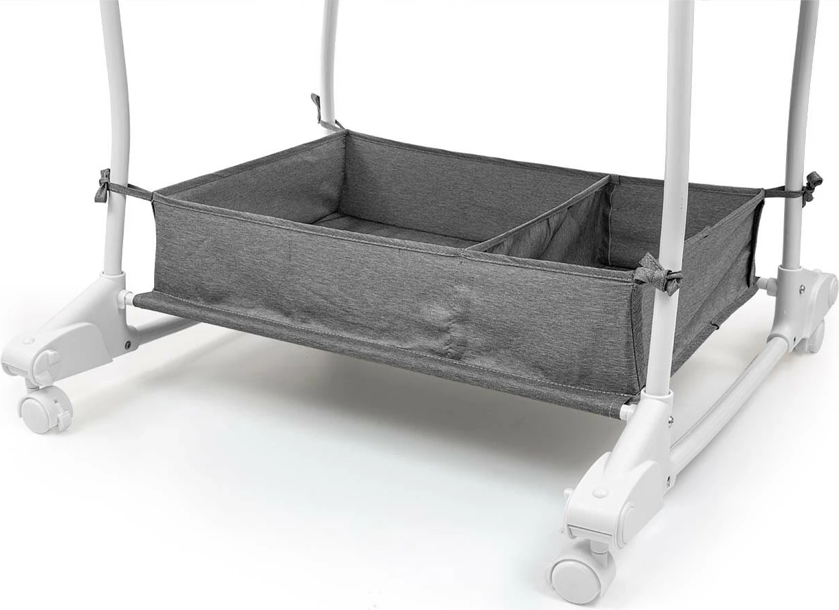 Zibelka 2v1 Dream On, Milly Mally 5431, sivo/bela