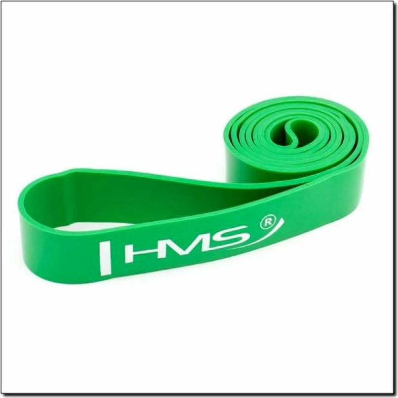 Trening elastičen trak HMS GREEN GU05, 45x4,5x2080 mm