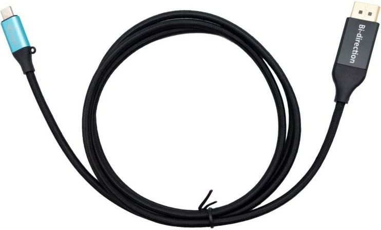 Dvosmerni video adapter USB-C na DisplayPort i-tec C31CBLDP8KBIDIR, 150 cm, črn