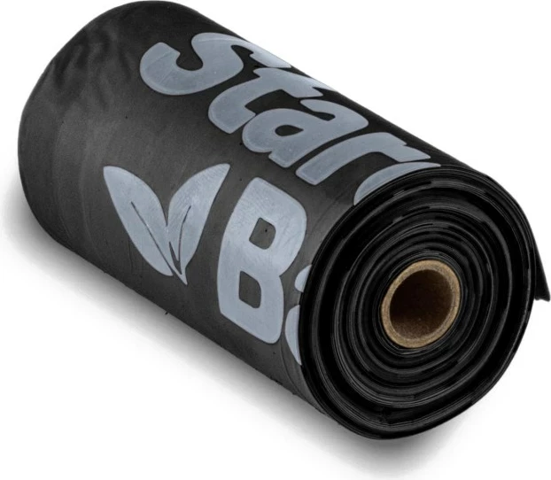 Kompostne vrečke Starch Bag BIO za iztrebke, 8x15 kos, črne