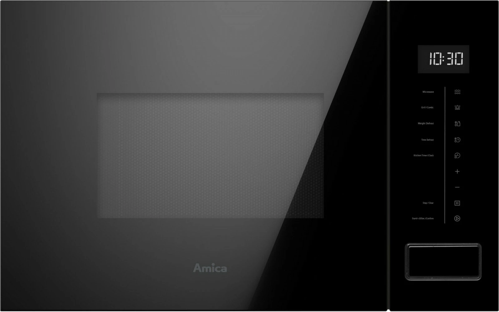 Mikrovalovna pečica Amica AMMB20E5SGB X-TYPE, 20 L, z žarom, črna