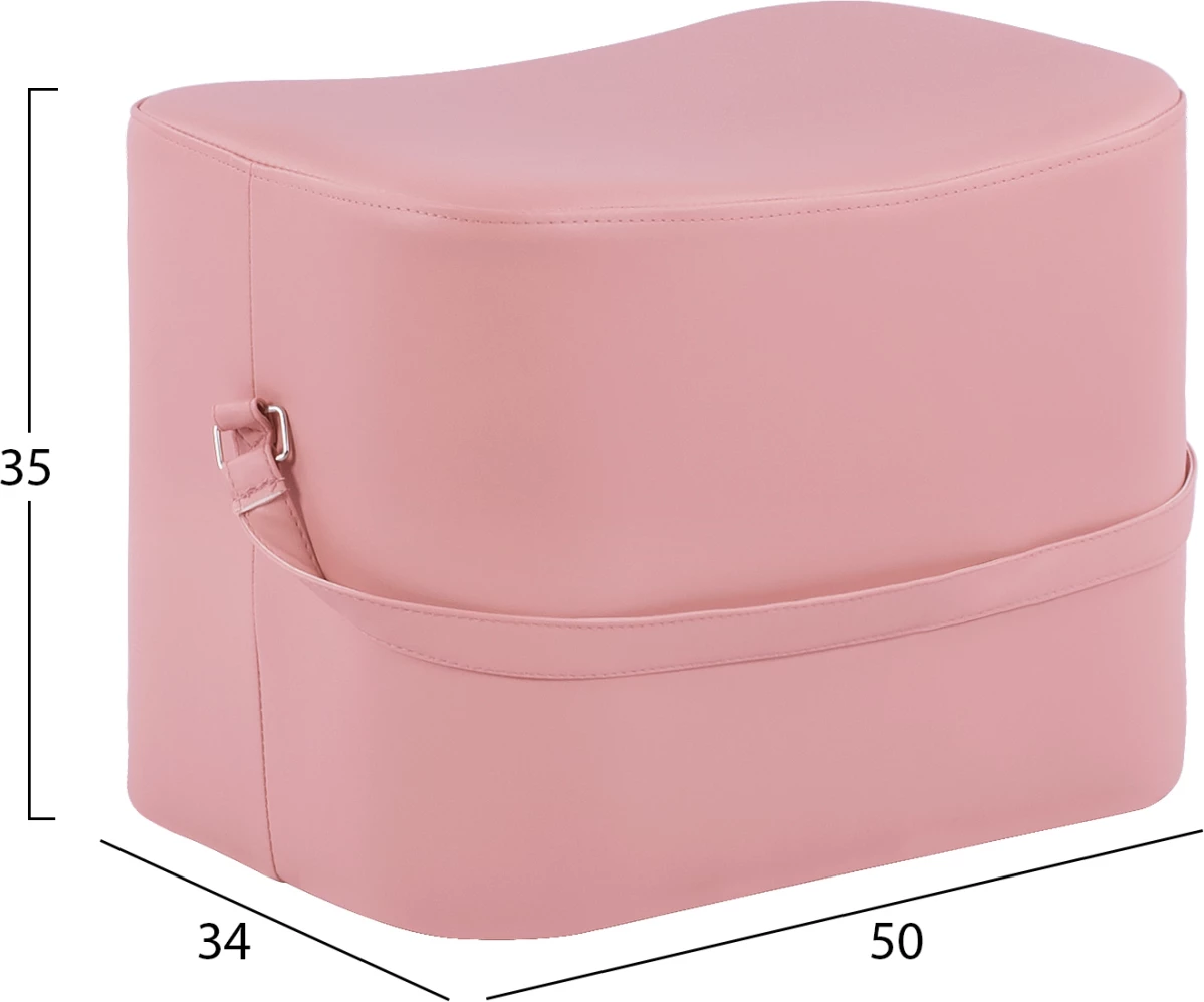 Stolček Beate s PU v barvi gnilega jabolka FH8630.02 50x34x35cm