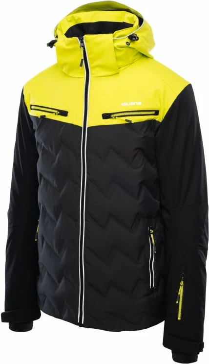 Smučarska jakna za moške Iguana, črno-rumena