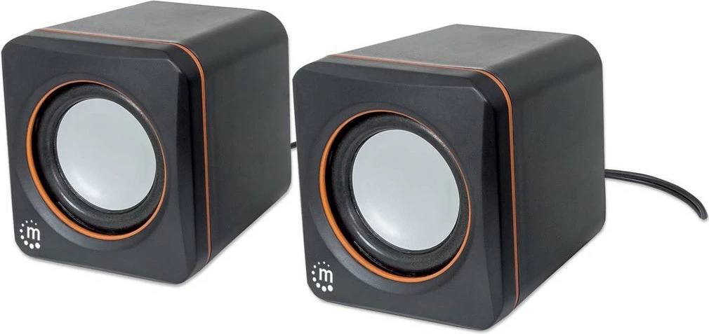 Stereo zvočniki MANHATTAN 2600 Series, 2x3W, USB, 3,5 mm, črni