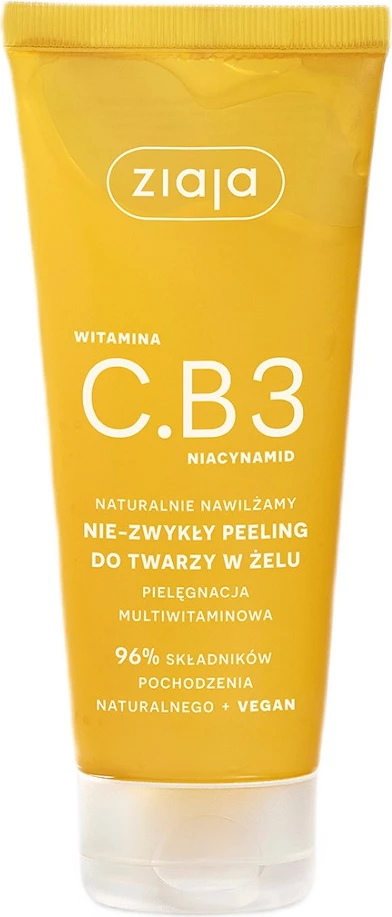Gel za luščenje obraza z vitaminoma C in B3, Ziaja - Unusual Gel Face Peel, 100 ml