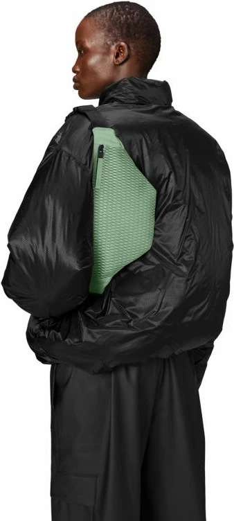 Brezvodna torbica za okoli pasu Mesh Mini Haze, Rains, unisex, zelena