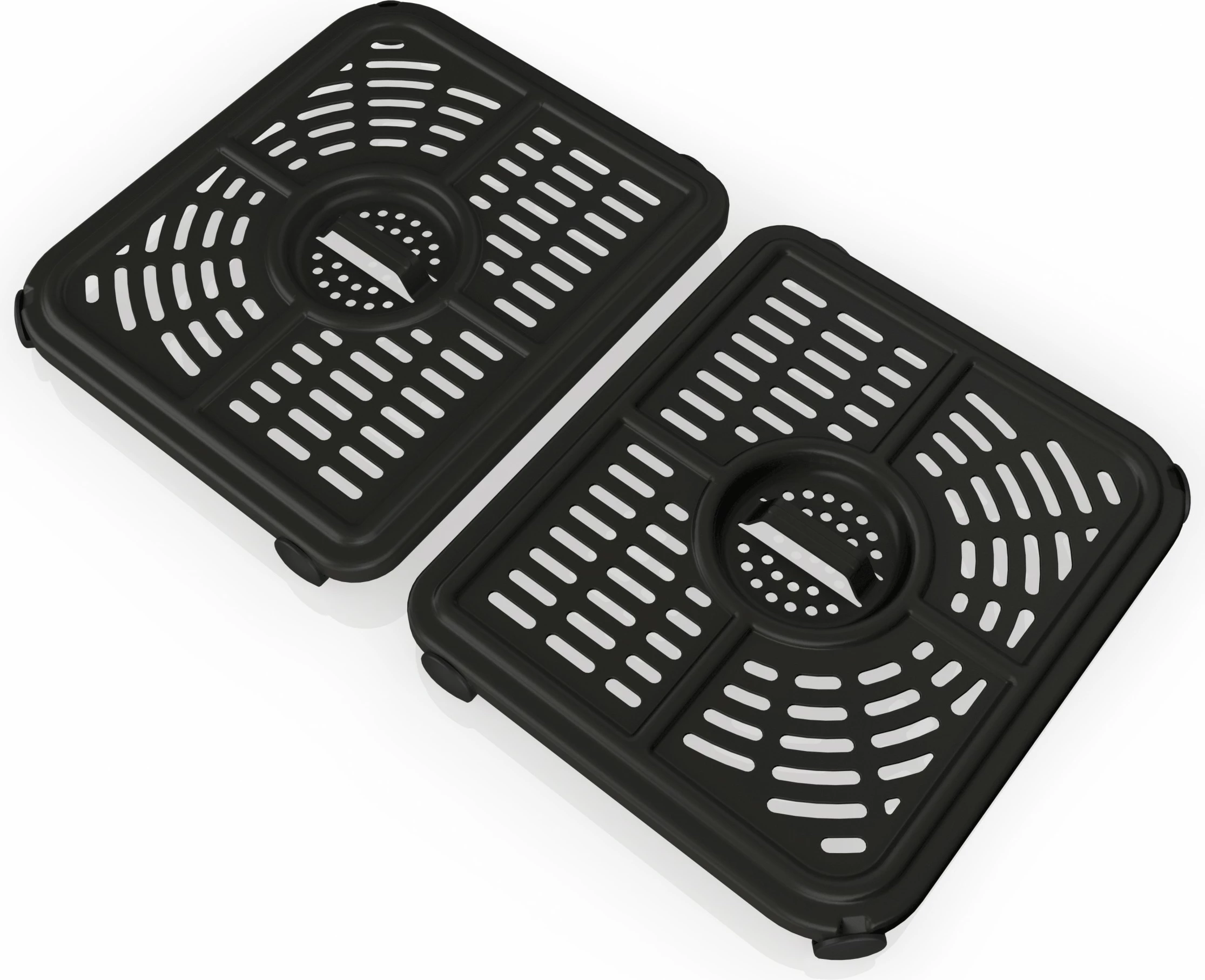 Pekač na vroč zrak, 10,4 L, 40–240 °C, za 8 oseb, dvojni, Ninja AF500EU, črno/nerjaveče