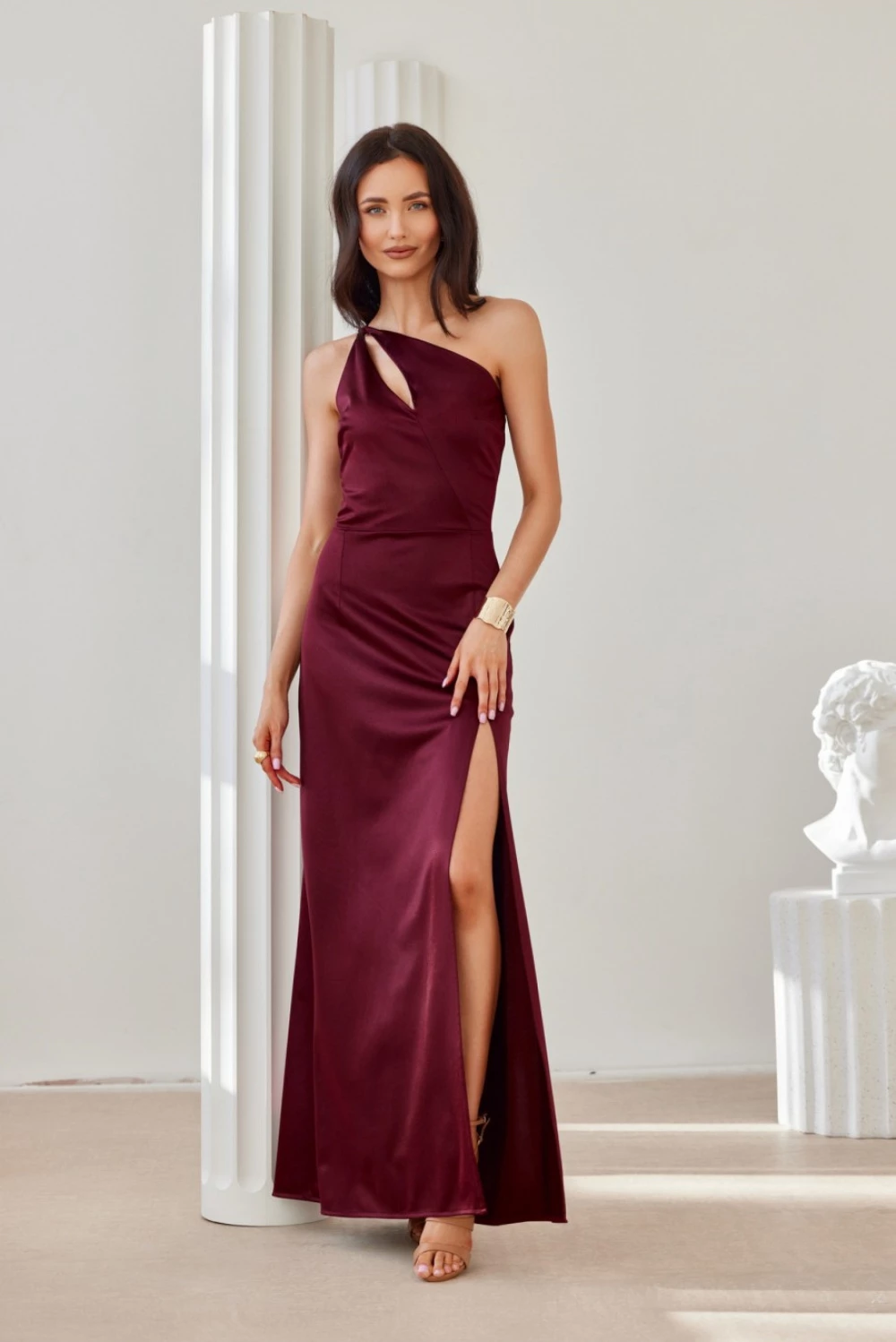 Dolga obleka, Roco Fashion 206976, rdeča