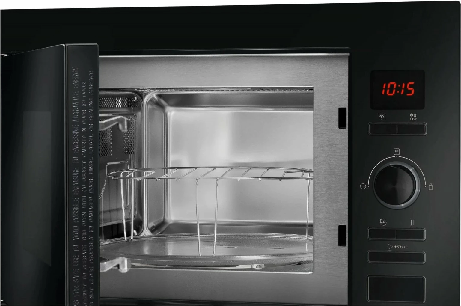 Mikrovalovna pečica z žarom, Amica AMMB25E3GB, 25 L, elektronska, črna