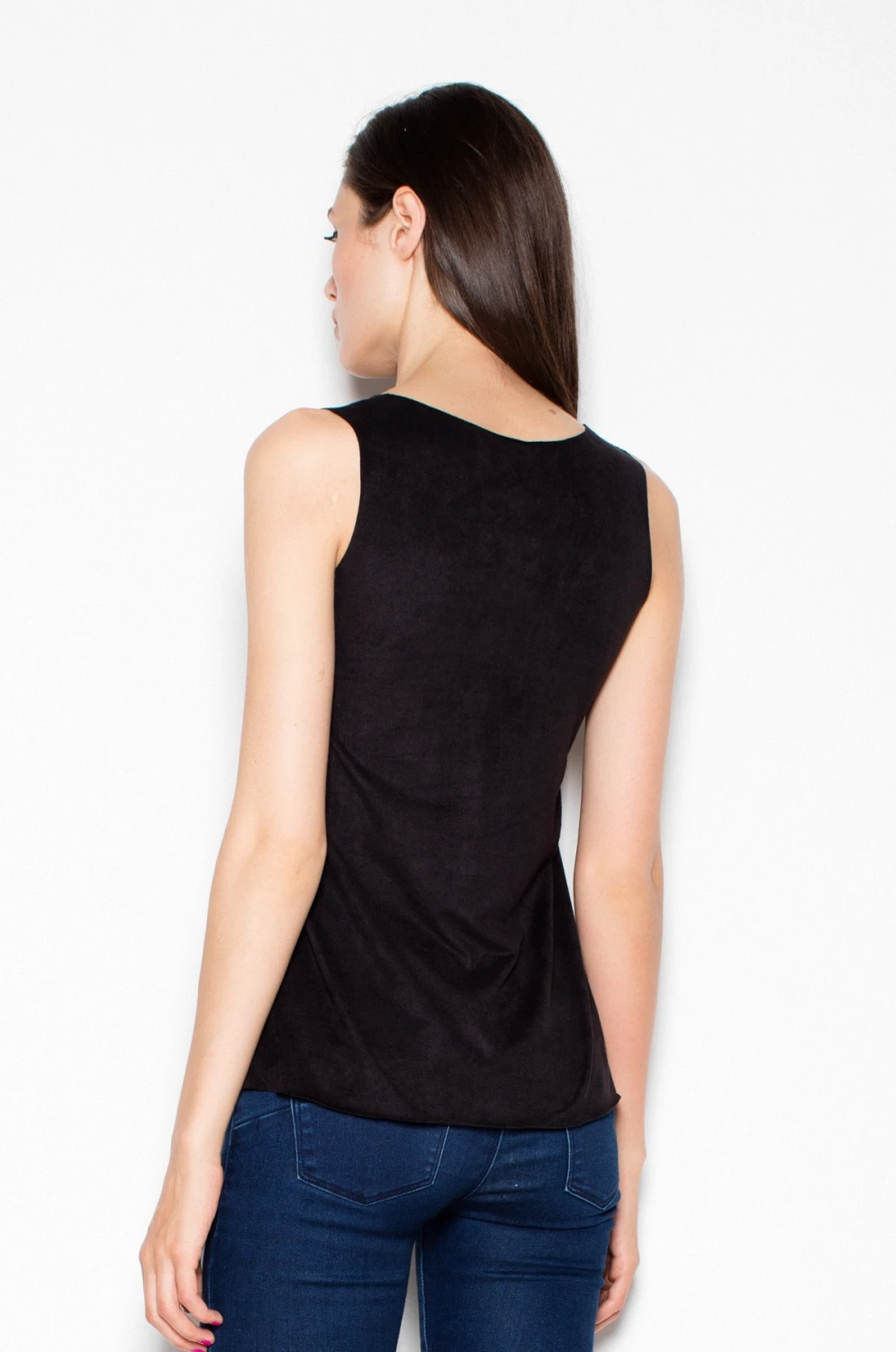 Lahka bluza Venaton 77581, črna