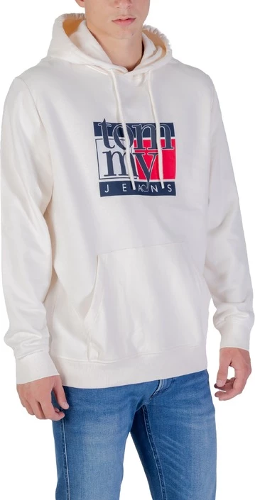 Pulover za moške Tommy Hilfiger Jeans, bel