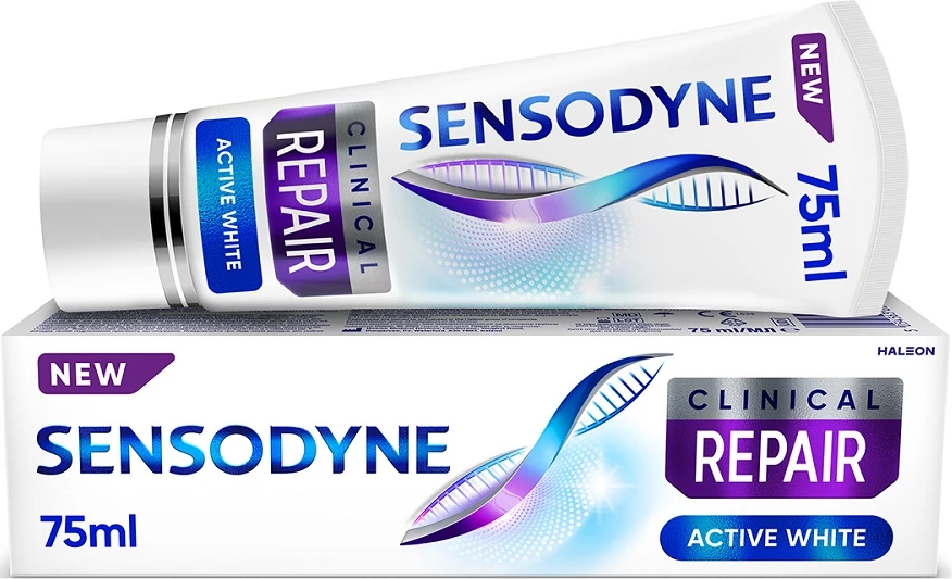 Zobna pasta za občutljive zobe Sensodyne Clinical Repair Active White, 75 ml