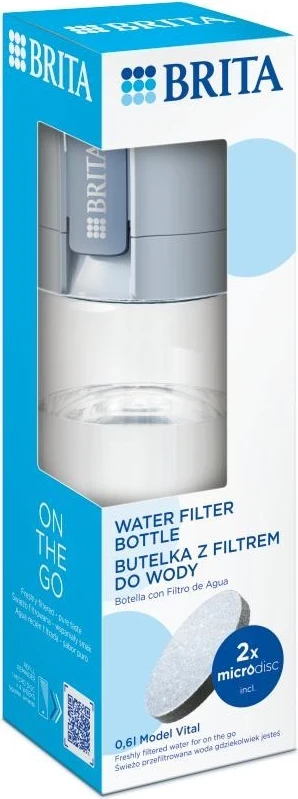 Filtrirna steklenica za vodo Brita Vital, 2 L, modra