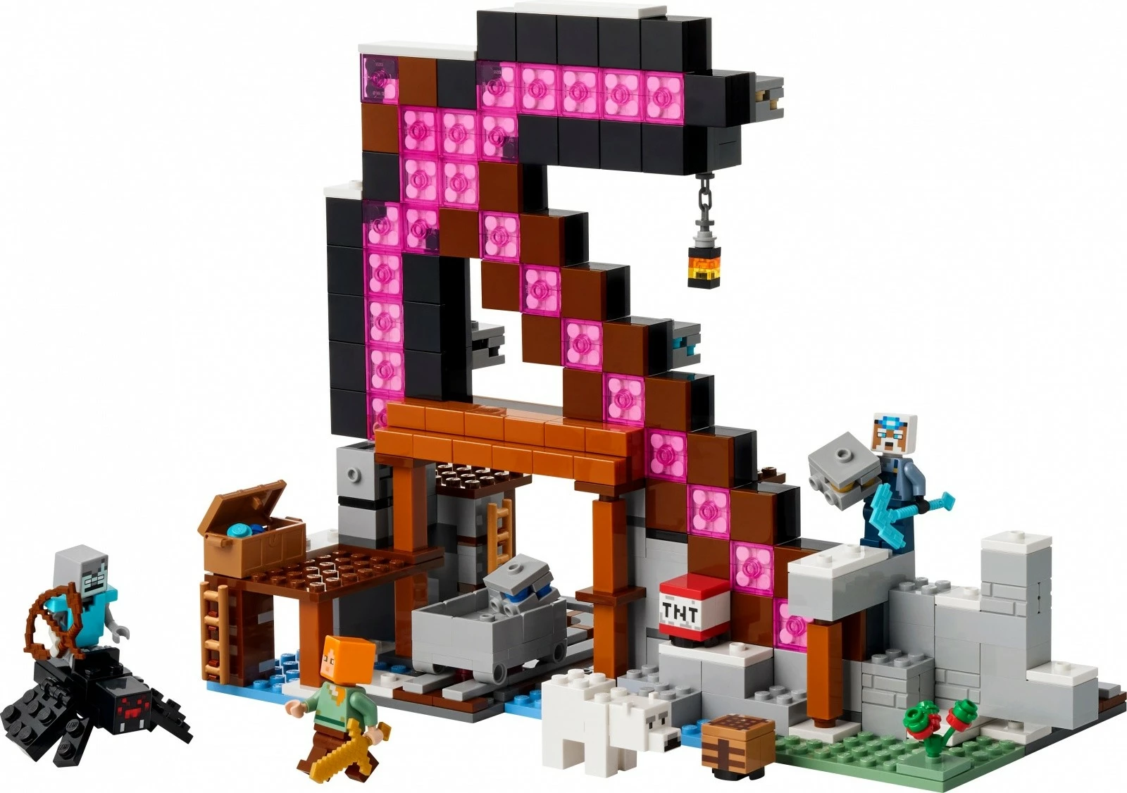 Set gradnje The Pickaxe Mine, LEGO Minecraft 21277, 530 kosov