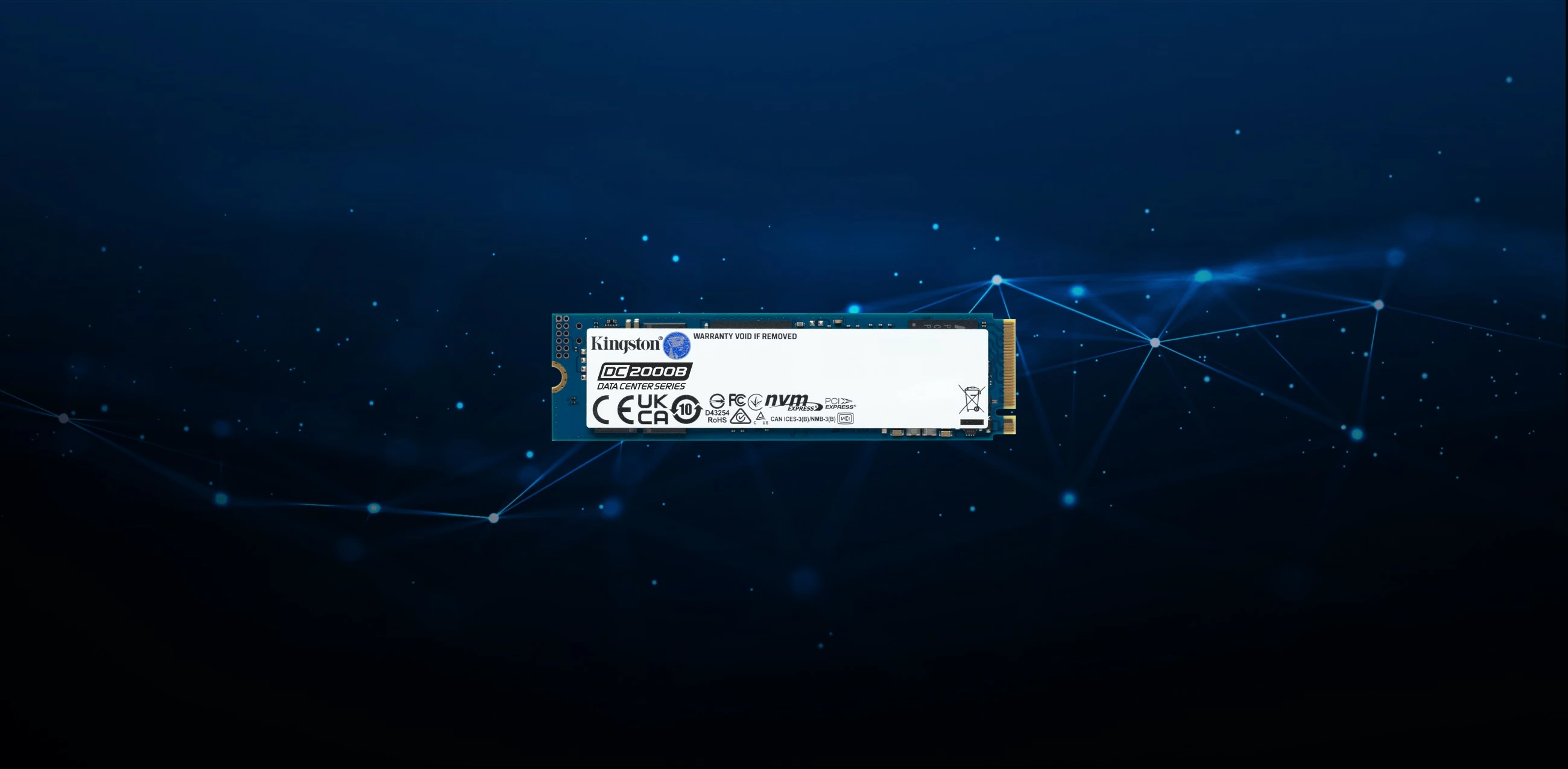 SSD PCIe 4.0 M.2 960 GB, Kingston DC2000B, črn
