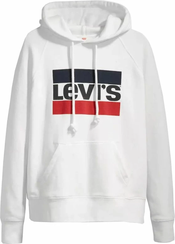 Bluza s kapuco Levis, ženska, bela