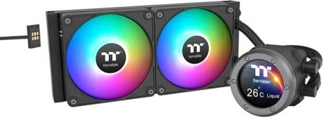 Vodni AIO hladilnik Thermaltake TH240 V2 Ultra EX ARGB, 2x12 cm, ARGB, LCD