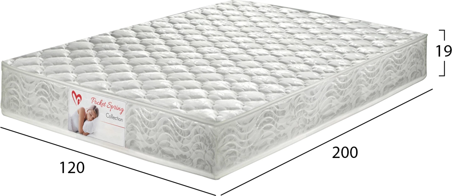 Vzmetnica FH309.08 z žepnimi vzmetmi 120x200cm obojestranska