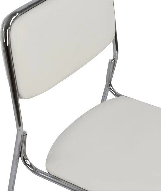 Konferenčni pisarniški stol FH1019.02 bele barve 48,5x51,5x77 cm