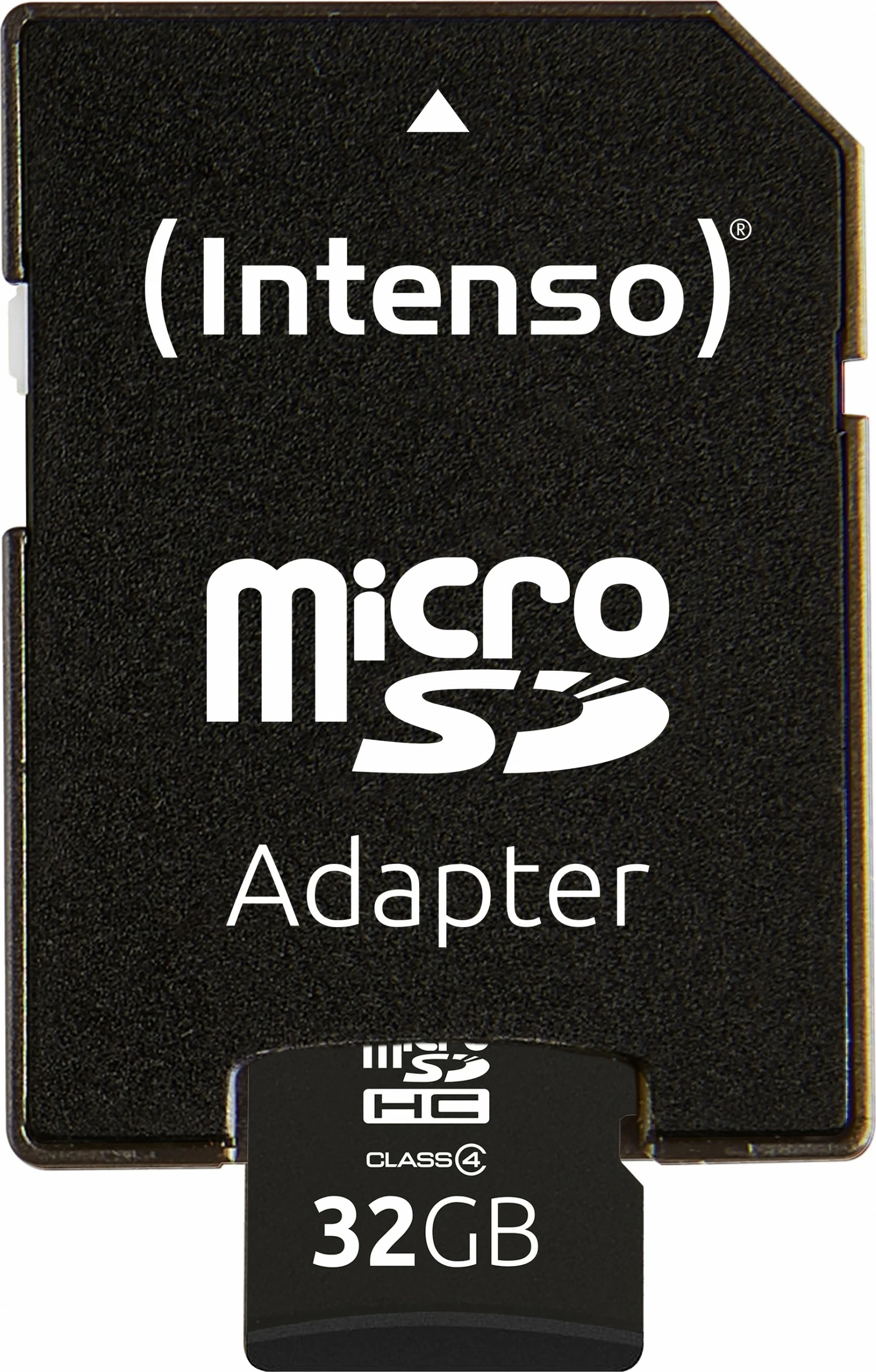 MicroSDHC kartica 32 GB Class 4 z SD adapterjem, črna — Intenso MicroSDHC kartica 32 GB Class 4 z SD adapterjem, črna — Intenso