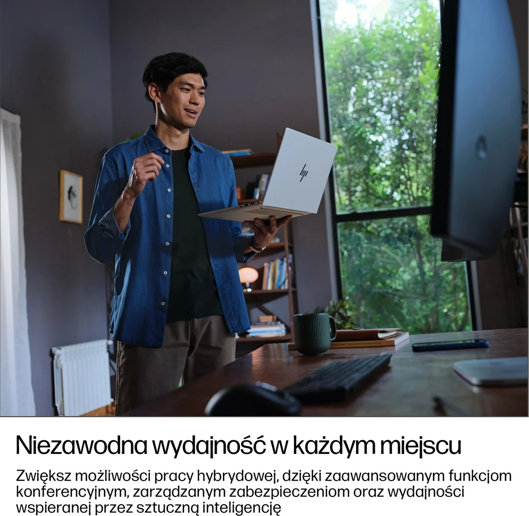 Prenosnik 16", 24 GB RAM, 512 GB SSD, Glacier Silver — HP EliteBook 8 G1i Ultra 7 255U