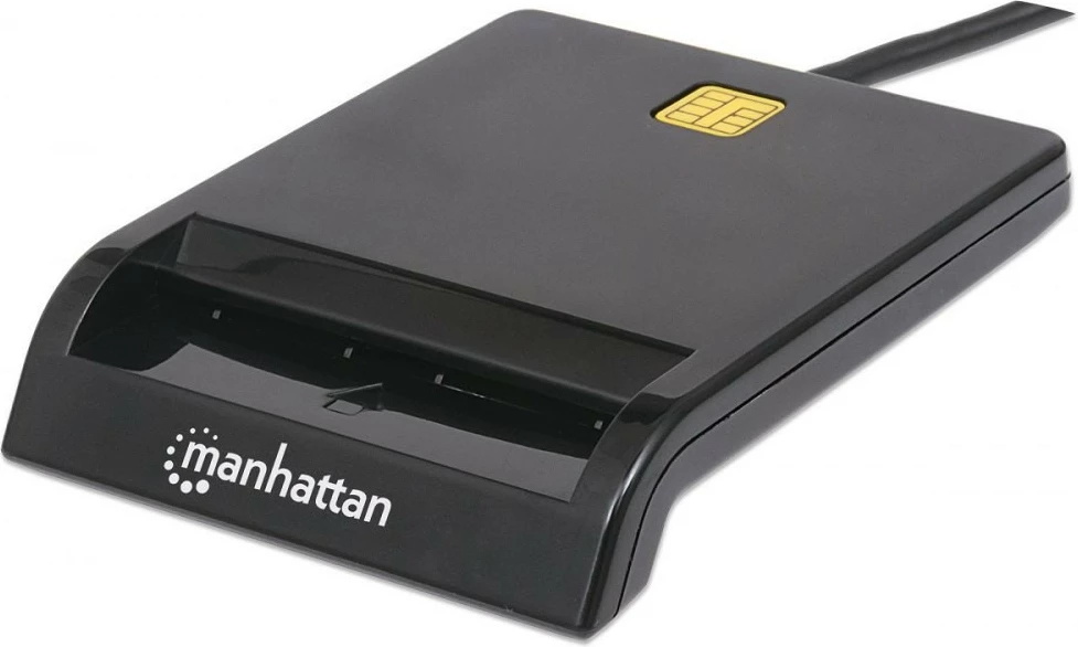 Bralnik pametnih kartic Manhattan 102049, USB 2.0, črn