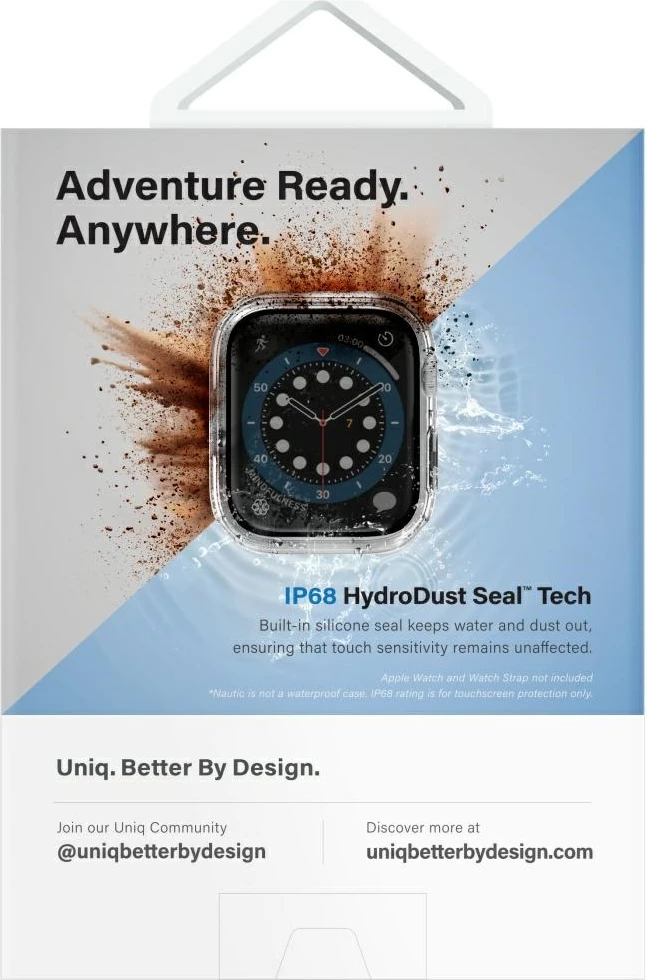 Ovitek za Apple Watch 46 mm UNIQ Nautic, prozoren