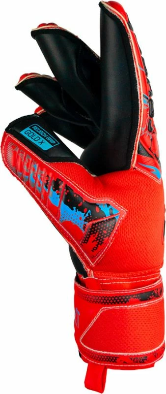 Rokavice za vratarje Reusch Attrakt Gold X Evolution Cut Finger Support, rdeče, moške