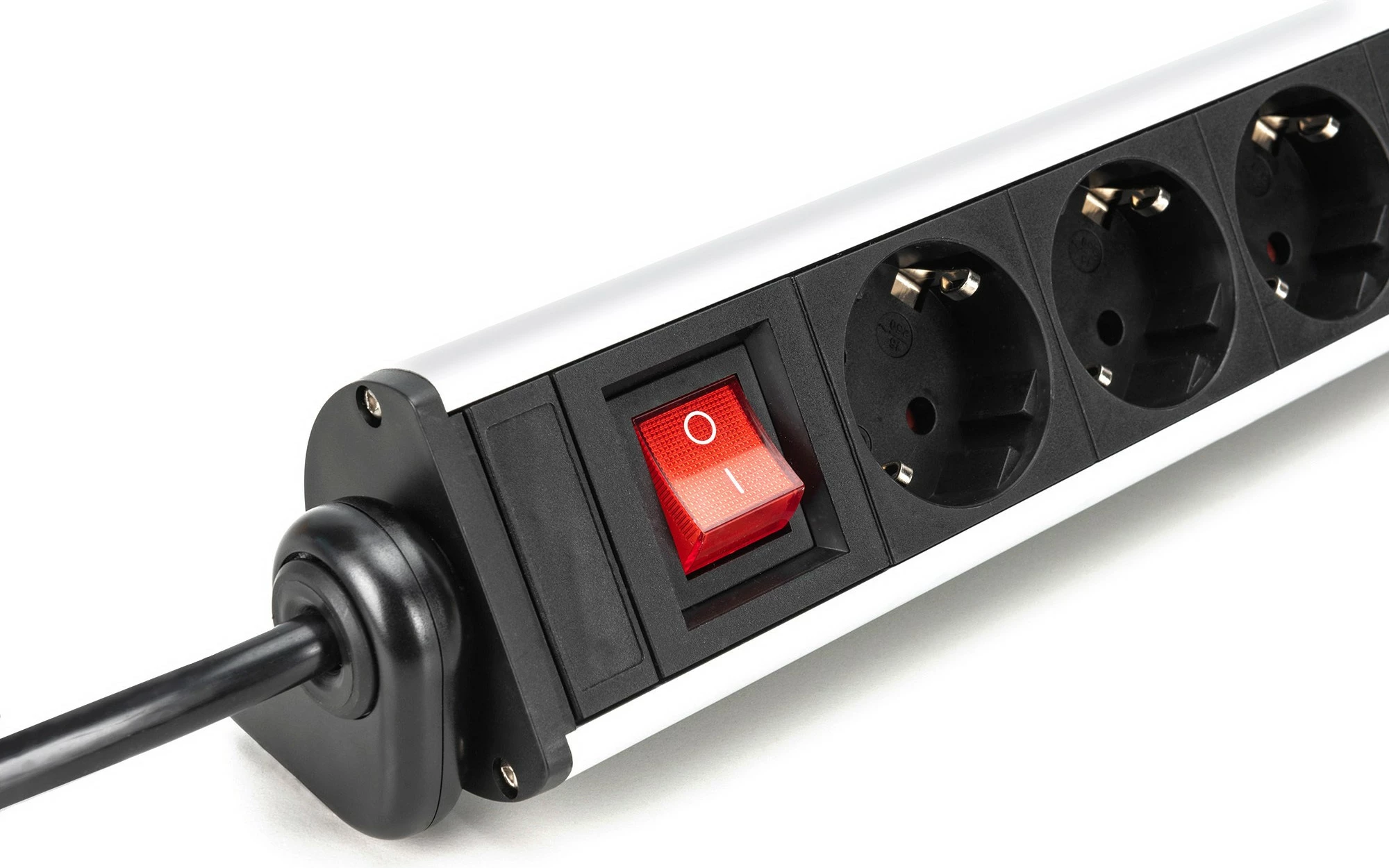 Napajalni razdelilec 6-vraten z 3x USB, 1,5 m, notranji, Type F, aluminij, črn, srebrn Digitus