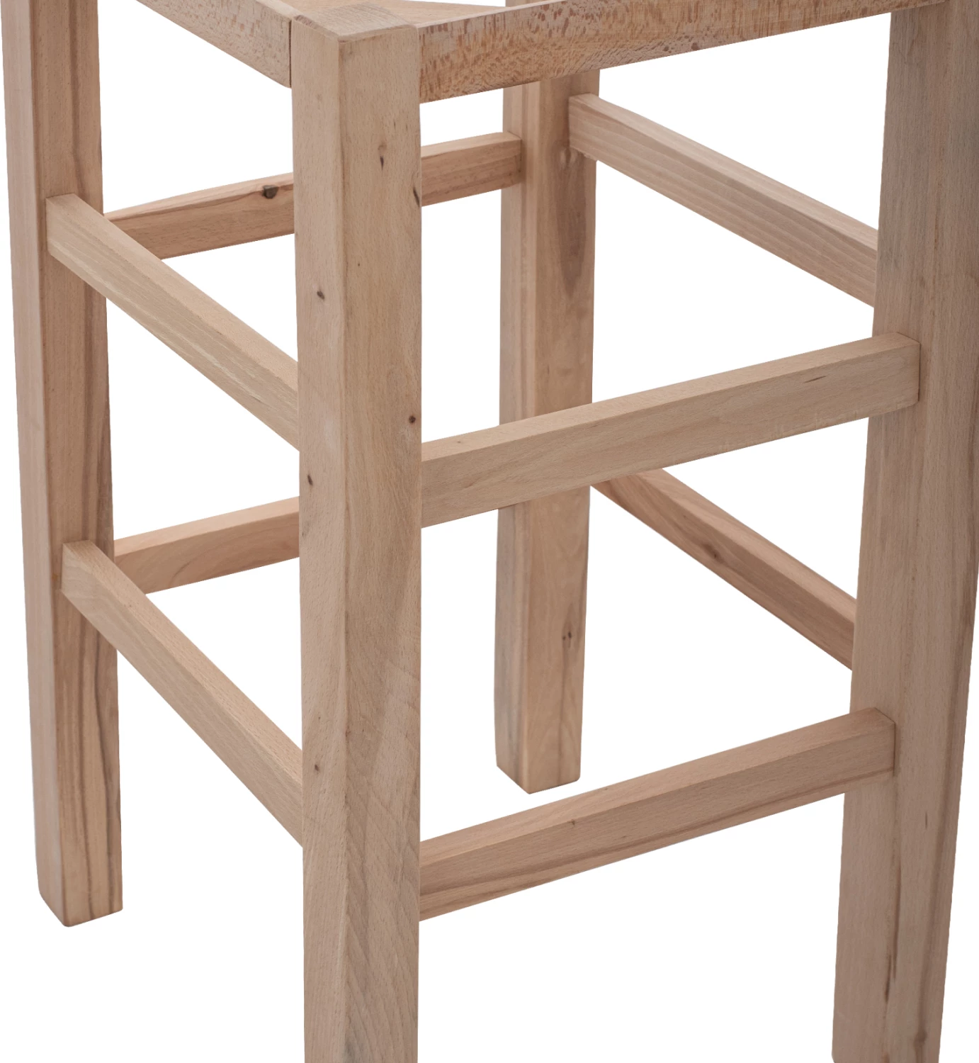 Leseni stol brez naslonjala iz bukovega lesa FH5583.02 35,5x35,5x78cm nebarvan