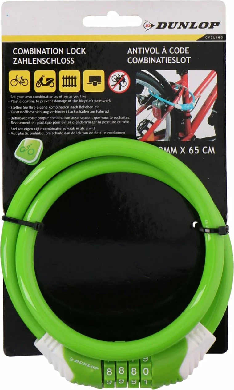 Varnostna spirala za kolo, zelena, Dunlop