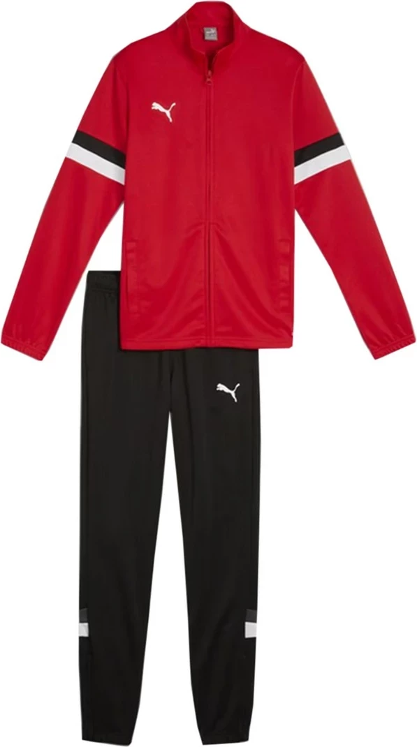 Trenirka Team Rise, rdeče-črna, Puma, otroška