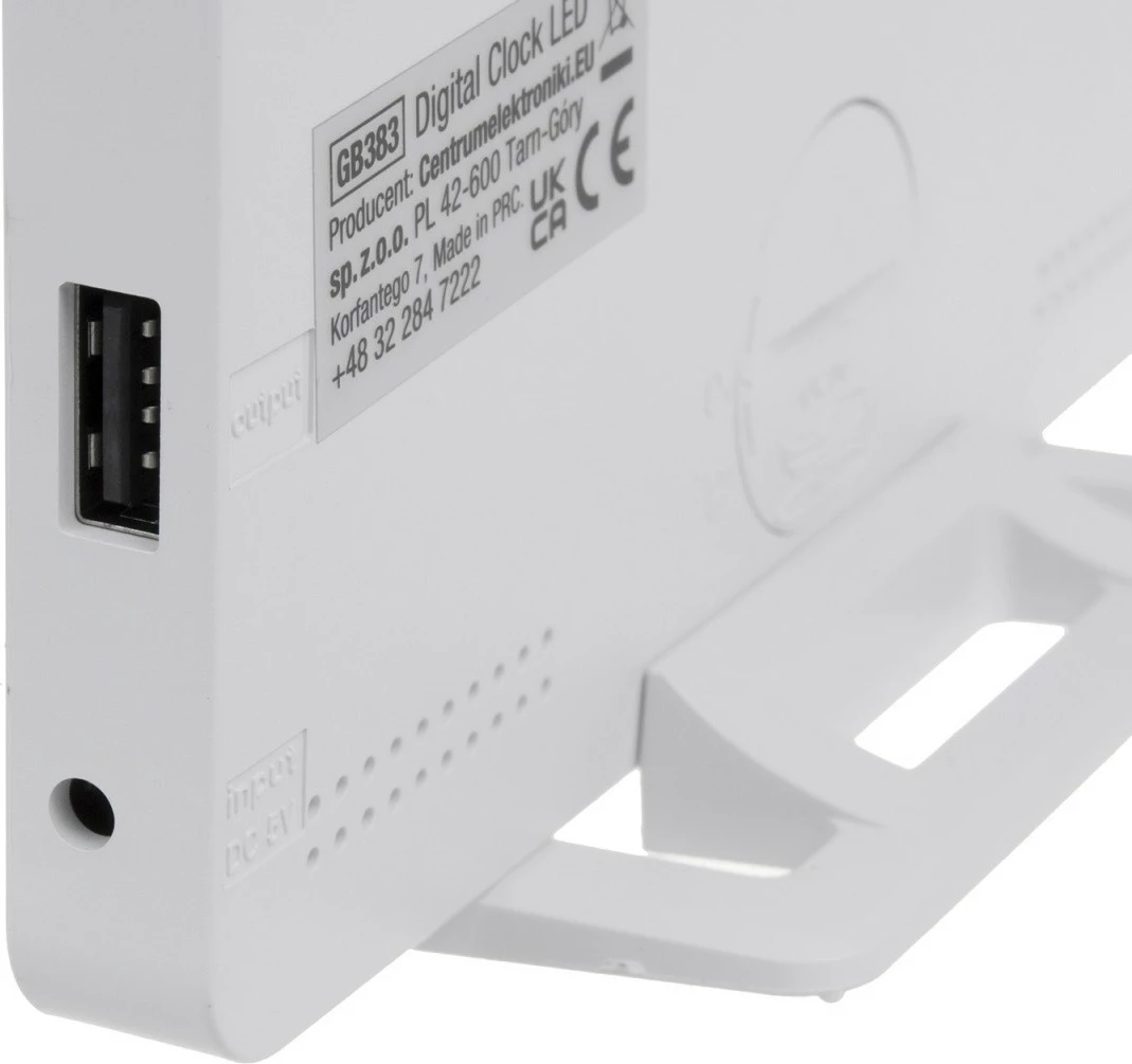 Digitalna budilka z merilcem temperature GreenBlue GB383, bela