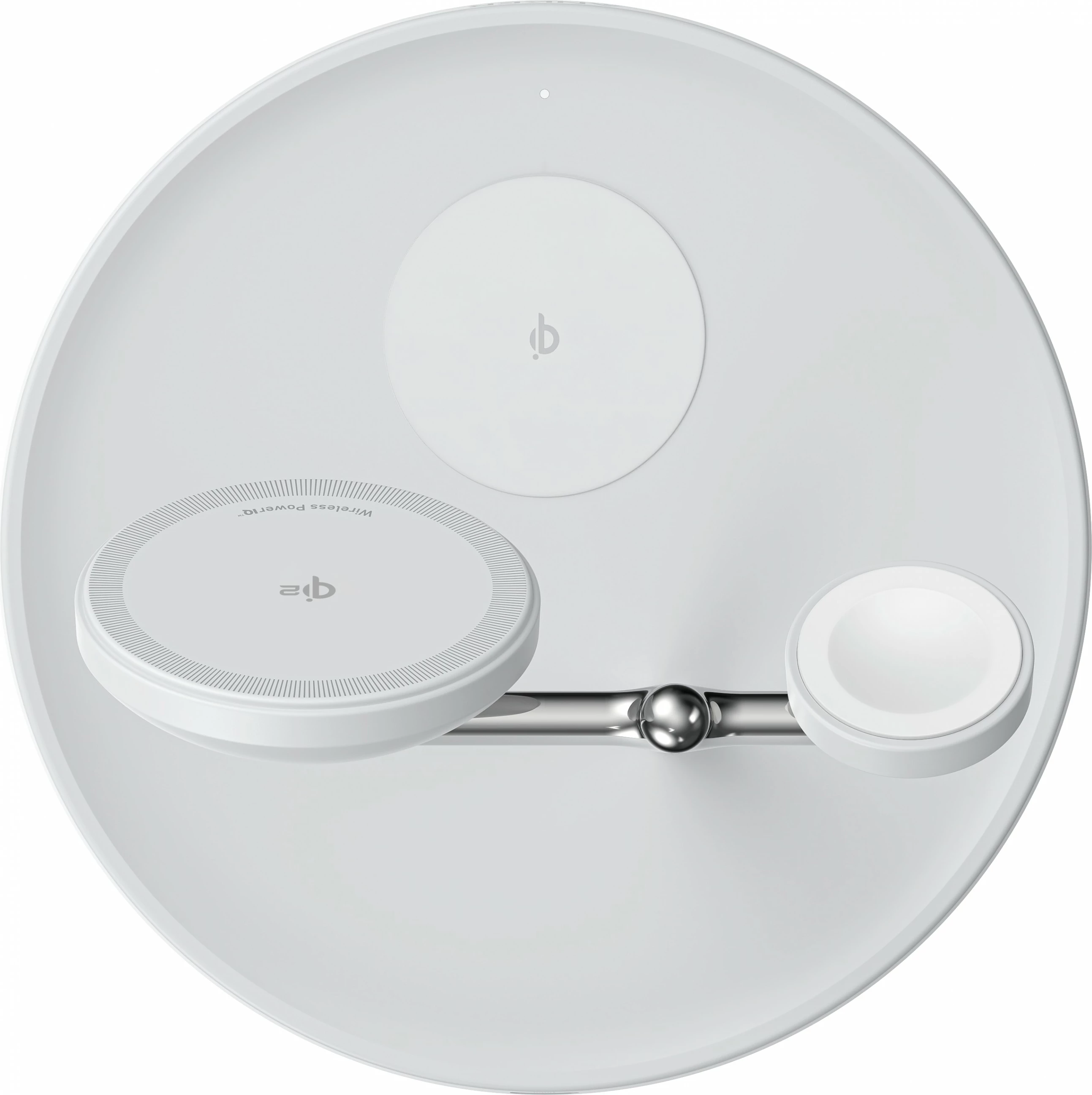 Polnilna postaja za iPhone in Apple naprave Anker MagGo, USB, brezžično polnjenje, bela