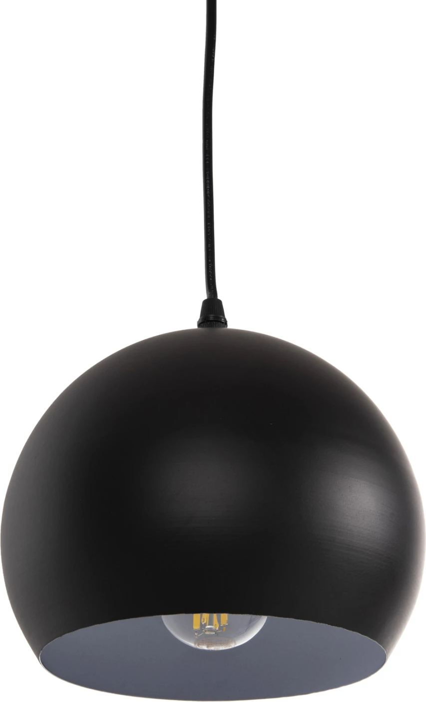 Stropna viseča svetilka FH4107 črna kovinska kapa 19x19x115Hcm