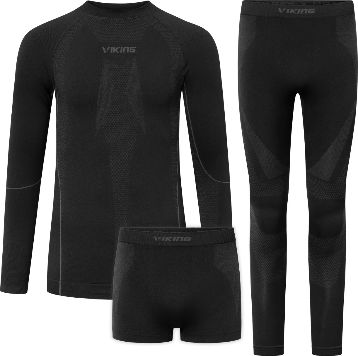 Termo spodnje perilo za moške, črno, Viking