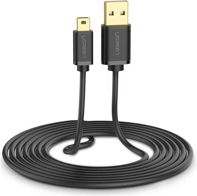 Kabffi USB na mini USB UGREEN US132, 1 m, črn Kabffi USB na mini USB UGREEN US132, 1 m, črn