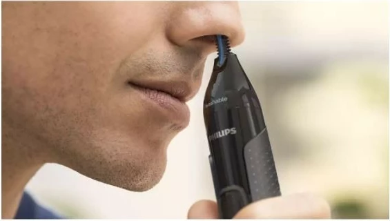 Pralnik za nos, ušesa in obrvi Philips NT3650/16, siva, z dodatki Pralnik za nos, ušesa in obrvi Philips NT3650/16, siva, z dodatki
