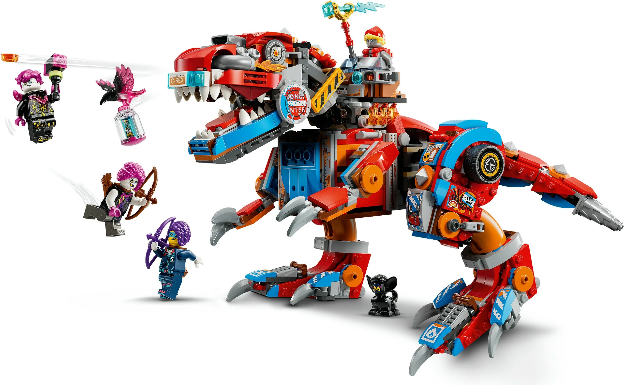 Gradbeni set Cooper's Dino-Mech C-Rex, LEGO DREAMZzz 71484, večbarven