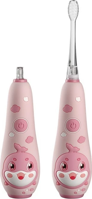 Sonična otroška električna zobna ščetka KIDO SMILE ZK3010 Concept Baby, 1–5 let, roza, komplet s 4 glavami Sonična otroška električna zobna ščetka KIDO SMILE ZK3010 Concept Baby, 1–5 let, roza, komplet s 4 glavami