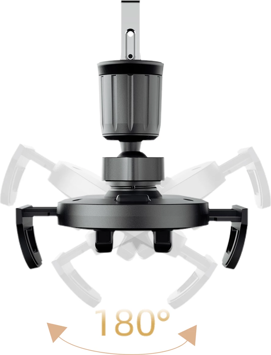 Držalo za pametni telefon za prezračevalno rešetko Dudao F2+, samodejno prijemanje, črno