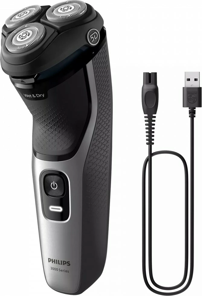 Električna britvica Philips Shaver Series 3000 S3143/00, za moške, srebrna Električna britvica Philips Shaver Series 3000 S3143/00, za moške, srebrna
