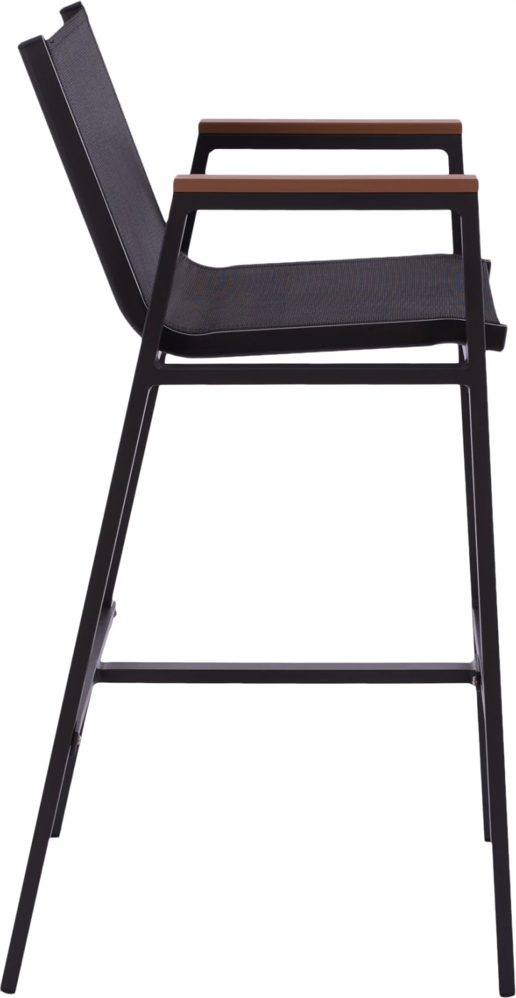 Aluminijasti barski stol z polilesom 52 x 58 x 108 cm FH5790.02