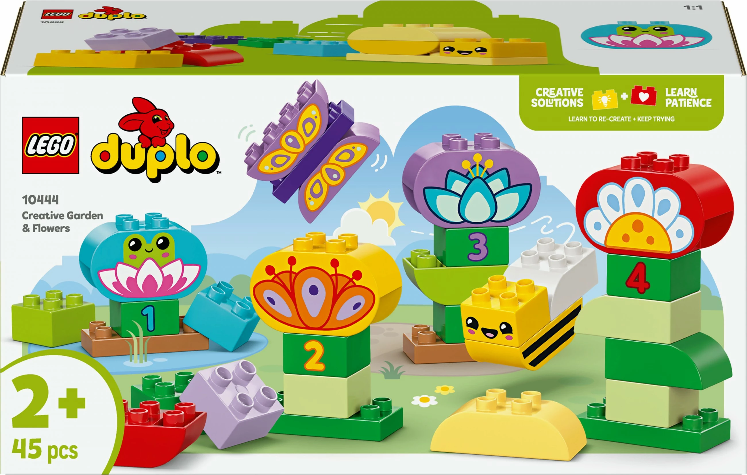 Kreativni vrt, LEGO DUPLO 10444, komplet 45 delov, večbarven