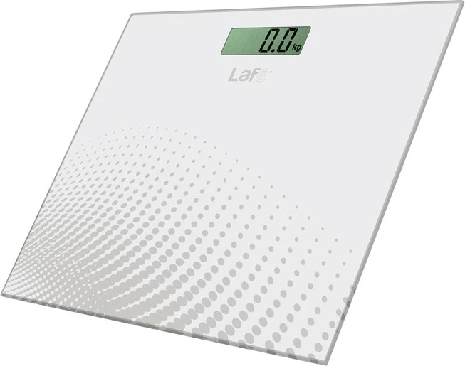 Elektronska kopalniška tehtnica Lafe WLS001.1, dekorativno steklo, bela