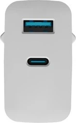 Polnilec GaN 45W z USB-A in USB-C, Natec Ribera, bel