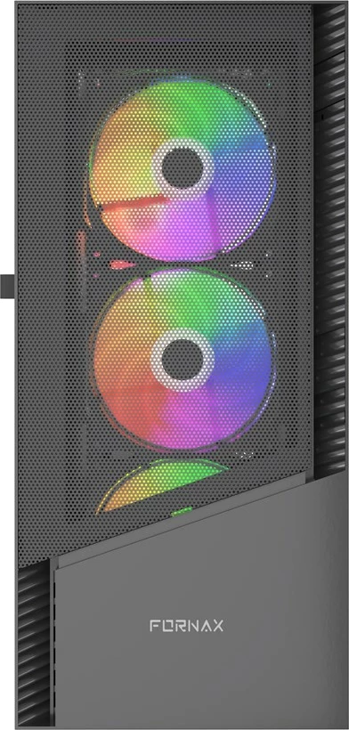 Računalniško ohišje Fornax 4300 Gembird CCC-FC-4300, ARGB, črno