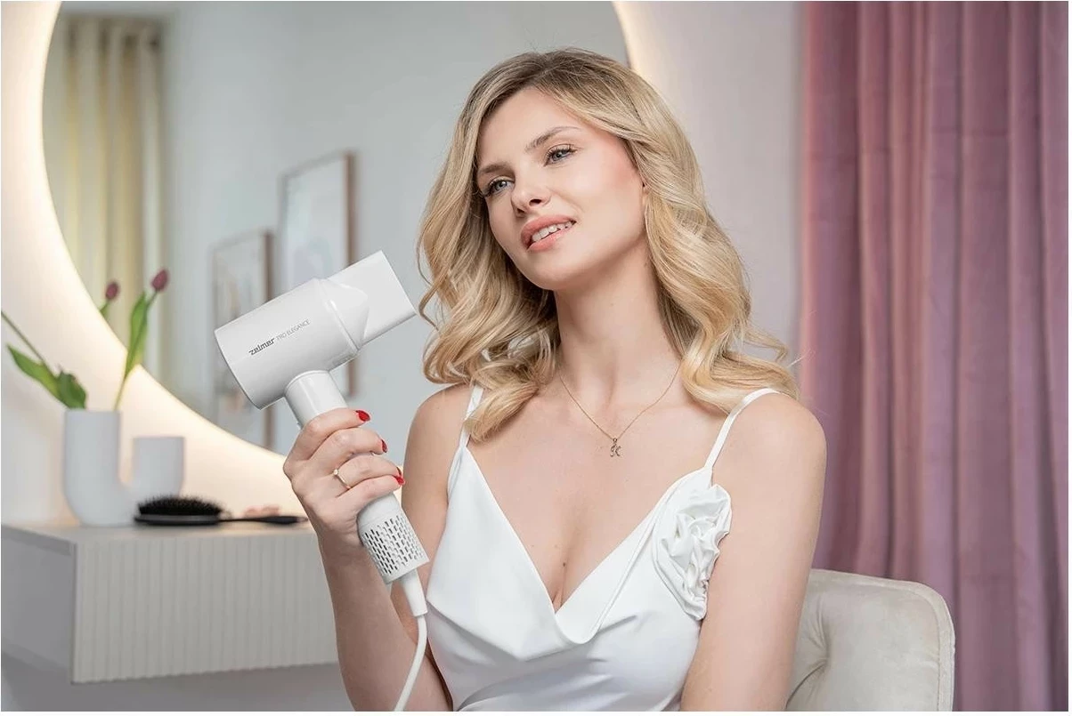 Sušilnik za lase Zelmer Pro Elegance ZHD9001, 1600 W, BLDC, bel